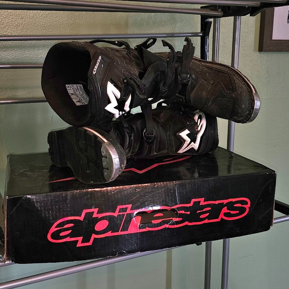Alpinestars Tech 7 Motorcycle Boots – Black – Men’s Size 9